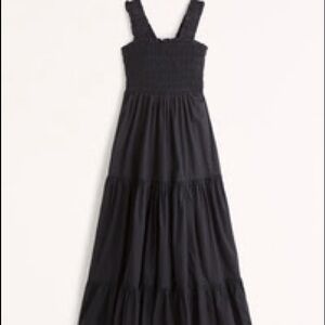 Abercrombie & Fitch Smocked Nap Dress Maxi | XXS